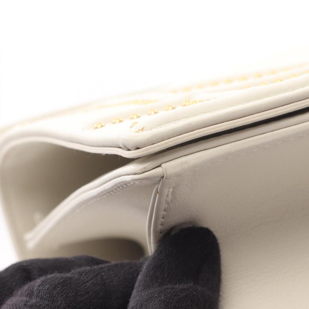 CHRISTIAN DIOR White Leather Shoulder Bag - Picture 6 of 6